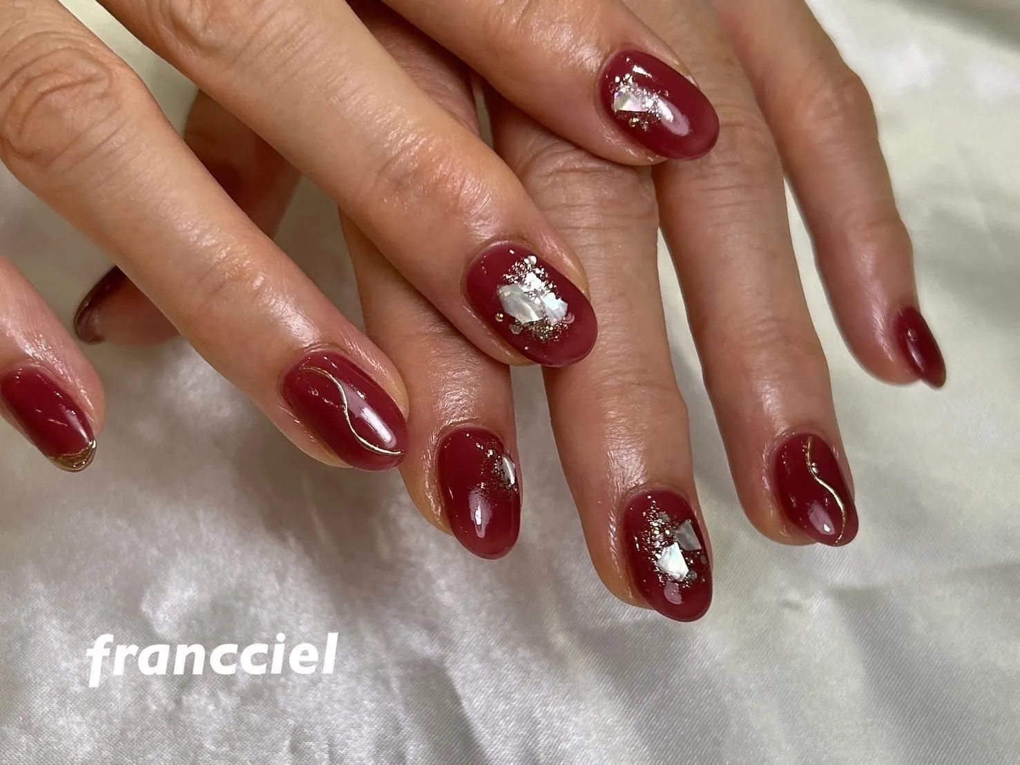 ボルドー×アクセント